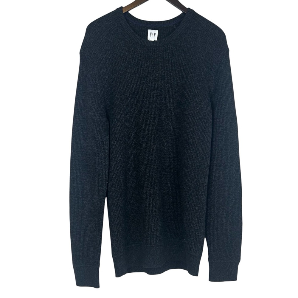 NWT GAP Men's Black cotton crew neck Sweater